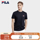 FILA 斐樂(lè )官方男子短袖T恤2025夏季簡(jiǎn)約圓領(lǐng)商務(wù)休閑通勤短袖衫