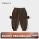 babylove嬰兒褲子春秋冬休閑褲寶寶大pp褲外出加絨保暖可愛(ài)束腳褲