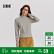 森馬（Semir）森馬長袖t恤女修身微彈磨毛復古半高領內(nèi)搭24冬新款109724101008