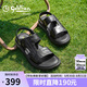 金利來（goldlion）涼鞋男輕便商務(wù)休閑鞋舒適耐磨沙灘鞋G596320230AAF黑色40