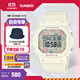 卡西歐（CASIO）BABY-G BGD-565復古碎花運動(dòng)時(shí)尚女士手表防水防震石英手表 禮物 BGD-565RP-7PR