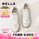 百麗（Belle）散文詩復(fù)古德訓(xùn)鞋女簡約百搭情侶同款休閑鞋B0992AM5預(yù)售 【翟瀟聞同款】灰色-女款 38 (240mm)