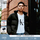 Calvin KleinJeans【防水】秋冬男士ck休閑通勤鴨絨立領(lǐng)羽絨服外套J326958 BEH-太空黑 M