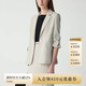 PRICH【防曬UPF50+涼感】簡(jiǎn)約職場(chǎng)西裝套裝2025夏新款收腰外套女 79橄欖綠西裝 M