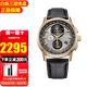 西鐵城（CITIZEN）手表男 光動(dòng)能多局電波男士萬(wàn)年歷腕表 商務(wù)男表 送男友禮物推薦 AT8113-12H【香港直郵】