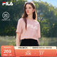 FILA 斐樂(lè )官方男女同款針織T恤2025年夏季純棉寬松休閑情侶短袖t恤