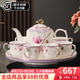 言則骨瓷可旋轉(zhuǎn)水具茶具茶壺茶杯套裝開業(yè)喬遷送禮輕奢高檔禮盒 【骨瓷】紫韻蘭香套裝-木質(zhì)禮盒