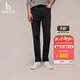 哈吉斯（HAZZYS）男裝 冬款長(cháng)褲【抓絨內里】水洗牛仔褲男ATDZP0BDP63 黑色BK 32 （175/78A）