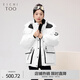 愛居兔工裝風(fēng)羽絨服女冬季新款保暖防風(fēng)連帽羽絨外套EWRAJ4P745A 本白98 160/84A/M