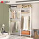 川井開(kāi)放式掛衣架落地組合衣帽架可定制步入式衣服置物架E2P161230-W