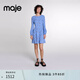 Maje2024秋冬款女裝法式時(shí)尚印花短款長(zhǎng)袖褶皺連衣裙MFPRO03755 多色 T38