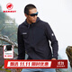 猛犸象（MAMMUT）Madris Light 男士戶(hù)外輕質(zhì)彈力舒適休閑外套華夫格絨中層夾克 黑色 L