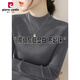 皮爾卡丹（pierre cardin）2025年春秋新款女裝深灰色半高領(lǐng)毛衣內搭打底上衣修身長(cháng)袖針織衫 深灰色 XL 建議120-130斤
