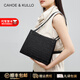 CAHOE KULLO包包女包牛皮輕奢侈2025新款品牌高級感大容量斜挎單肩腋下托特包 大號黑色-CK女包送女友老婆生日情人節禮物