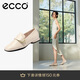 愛(ài)步（ECCO）夏季簡(jiǎn)約優(yōu)雅方頭低跟淺口單鞋女 安妮208563 石灰色36