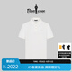 比音勒芬【肌理提花】2025夏季新款男士復(fù)古老花滿印翻領(lǐng)短袖POLO衫輕商務(wù) 28米白色 M （100）