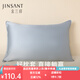 金三塔真絲枕套100%桑蠶絲簡(jiǎn)約純色便攜旅行枕套 天藍色 單只 74cm*48cm