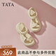 他她（TATA）休閑運動涼鞋女鞋厚底舒適沙灘涼鞋2025夏季新款 米白 36