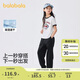 巴拉巴拉童裝兒童短袖套裝女童2025夏裝兩件套速干長(zhǎng)褲學(xué)院風(fēng)208225119009