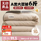 無(wú)印良品立體A類(lèi)10%大豆纖維秋冬季被子棉被芯 6斤200*230cm 【淺咖】