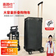 喜路仕小推車(chē)拉貨平板車(chē)輕便折疊行李車(chē)四輪承重100斤BY04配黑布袋
