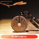 BOYESXSO冰種黑曜石吊墜六字真言平安扣時(shí)來(lái)運轉大明咒掛件