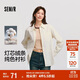 森馬（Semir）長(cháng)袖襯衫女冬中長(cháng)款寬松純棉燈芯絨純色襯衣通勤上衣101724105001