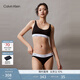 Calvin Klein內衣【摩登引力帶】女士ck可卸墊無(wú)鋼圈輕運動(dòng)背心式文胸QF7586AD UB1-太空黑 M