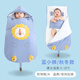 宜爽兒嬰兒睡袋秋冬加厚保暖款新生初生兒寶寶睡袋防驚跳恒溫冬季防踢被 藍小獅/恒溫加厚【建議0-18℃】 96*50大碼-【0-2歲】