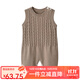 Auro Mesa韓式嬰兒背帶褲春秋男女寶寶針織連體褲新生兒哈衣爬服純棉0-1歲 無袖連體衣 90cm