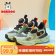 巴布豆男童鞋子春秋網(wǎng)面鞋透氣兒童運動(dòng)鞋102541005黑/艾青32