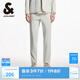 杰克·瓊斯（JACK&JONES）秋季時(shí)尚百搭松緊腰頭兩側(cè)插袋雙側(cè)臀兜休閑褲長(zhǎng)褲男裝225214004 C40風(fēng)暴灰 常規(guī) 30 170
