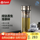 孔雀（Peacock）純鈦玻璃杯禮物 純鈦茶水分離杯養生高檔水杯帶茶隔【開(kāi)學(xué)季】