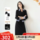 歐莎（OSA）拼接氣質(zhì)休閑套裝女2025秋季新款衛(wèi)衣半身裙兩件套高智感穿搭 黑色 M
