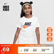 耐克（NIKE）官方NIKE SPORTSWEAR 大童T恤HM5854 100白 160 XL