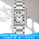 卡地亞（Cartier）【二手99新】卡地亞女表 坦克系列新款石英機芯精鋼女士時(shí)尚百搭二手奢侈品腕表鐘表 29.5 x 22小號鋼帶WSTA0051