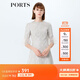 PORTS寶姿商場(chǎng)同款女裝 秋季新品休閑舒適七分袖連衣裙YSB8D044GFD82 銀灰色 XS (2)
