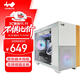 INWIN迎廣F3白色 游戲電腦臺式機箱 支持MATX主板/可背插/水冷/長(cháng)顯卡 標配ARGB風(fēng)扇/20GbpsType-C