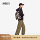 AIGLE艾高后背包WR防潑水戶(hù)外迷彩印花中性雙肩包 黑色 BD892 均 碼