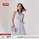 Levi's李維斯25春夏新款女士時(shí)尚休閑修身顯瘦淺色ins牛仔連衣裙 淺藍(lán)色 L
