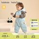 巴拉巴拉balaOne童裝兒童羽絨服連體衣2025冬裝哈衣爬服萌趣208425120204