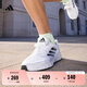 adidas DURAMO SL舒適網(wǎng)面體測跑鞋男女阿迪達斯官方 白色/黑色/灰色   42
