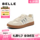 百麗（Belle）跑道德訓鞋女商場同款復古芭比粉運動跑鞋Z7J1DAM5 米/銀 36 (230mm)