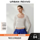 UR2025秋季新款女裝拼接蕾絲短款修身長袖T恤UWH450100 本白 M