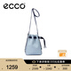 愛步（ECCO）七夕禮物  小號(hào)肩背包 輕奢牛皮斜挎包 通勤單肩包9107946 霧藍(lán)色910794691373