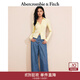 Abercrombie & Fitch女裝25春夏性感辣妹修身純色羅紋翻領(lǐng)長(cháng)袖T恤上衣139-5205 黃色 L (165/104A)