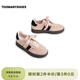 TOOMANYSHOES 莓果派對 新款透氣女鞋運動(dòng)跑步鞋輕便百搭單鞋德訓鞋情人節送禮 粉黑 37