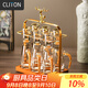 CLITON金箔高檔水晶白酒杯分酒器禮盒套裝一口杯二兩小酒杯烈酒杯6杯6壺