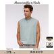 ABERCROMBIE & FITCH男裝25夏季美式復(fù)古重磅圓領(lǐng)無(wú)袖套頭純色T恤上衣KI124-5228 淺藍(lán)色水洗 S (175/92A)