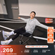 耐克女子薄絨連帽衫冬季針織休閑拼接易穿脫刺繡衛衣NIKE DQ5472 063調色暗灰/白 XL